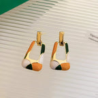 JuliaFashion - 2024 Trapezoid Geometric Long Dangle Earrings