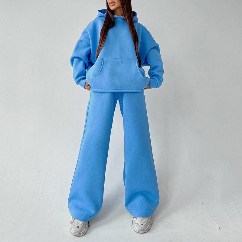 JuliaFashion - Two-Piece Pullovers Trousers Sports Set