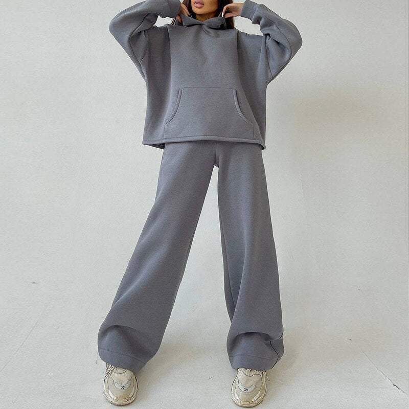 JuliaFashion - Two-Piece Pullovers Trousers Sports Set