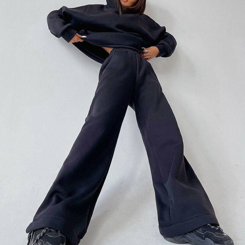 JuliaFashion - Two-Piece Pullovers Trousers Sports Set