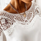 JuliaFashion - 2024 Vintage Elegant Lace Blouses