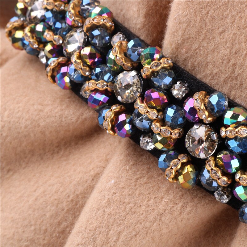 JuliaFashion-New Dress Rhinestone Tunic Belt