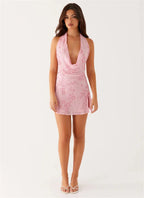 Plunge Mini Dress