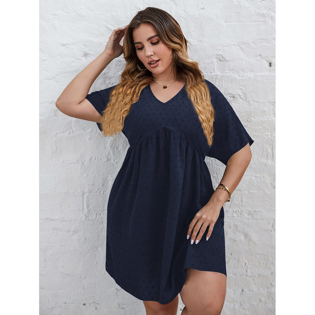 JuliaFashion-A Line Elegant Cotton Casual Loose Midi Tunic Dresses
