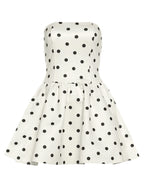 Polka Dot Preppy Mini Dress
