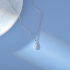 JuliaFashion - 2024 Water Drop Sterling Silver Necklace