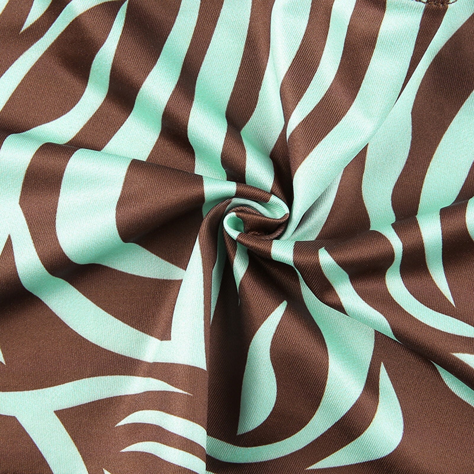 JuliaFashion-Brown V-Neck Halter Cami Tops