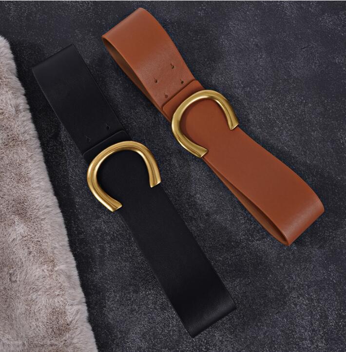 JuliaFashion - 2024 Punk Vintage Big Buckle Belts