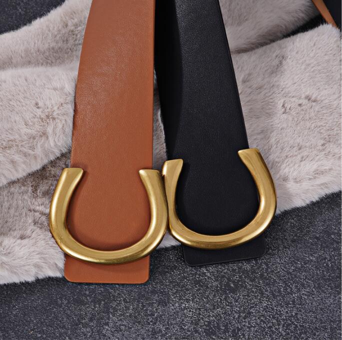 JuliaFashion - 2024 Punk Vintage Big Buckle Belts
