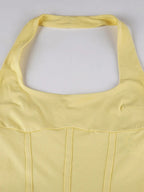 Ruffled Halter Mini Dress