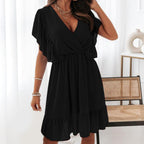 JuliaFashion - Sexy Sleeveless Ruffles Chiffon Dress