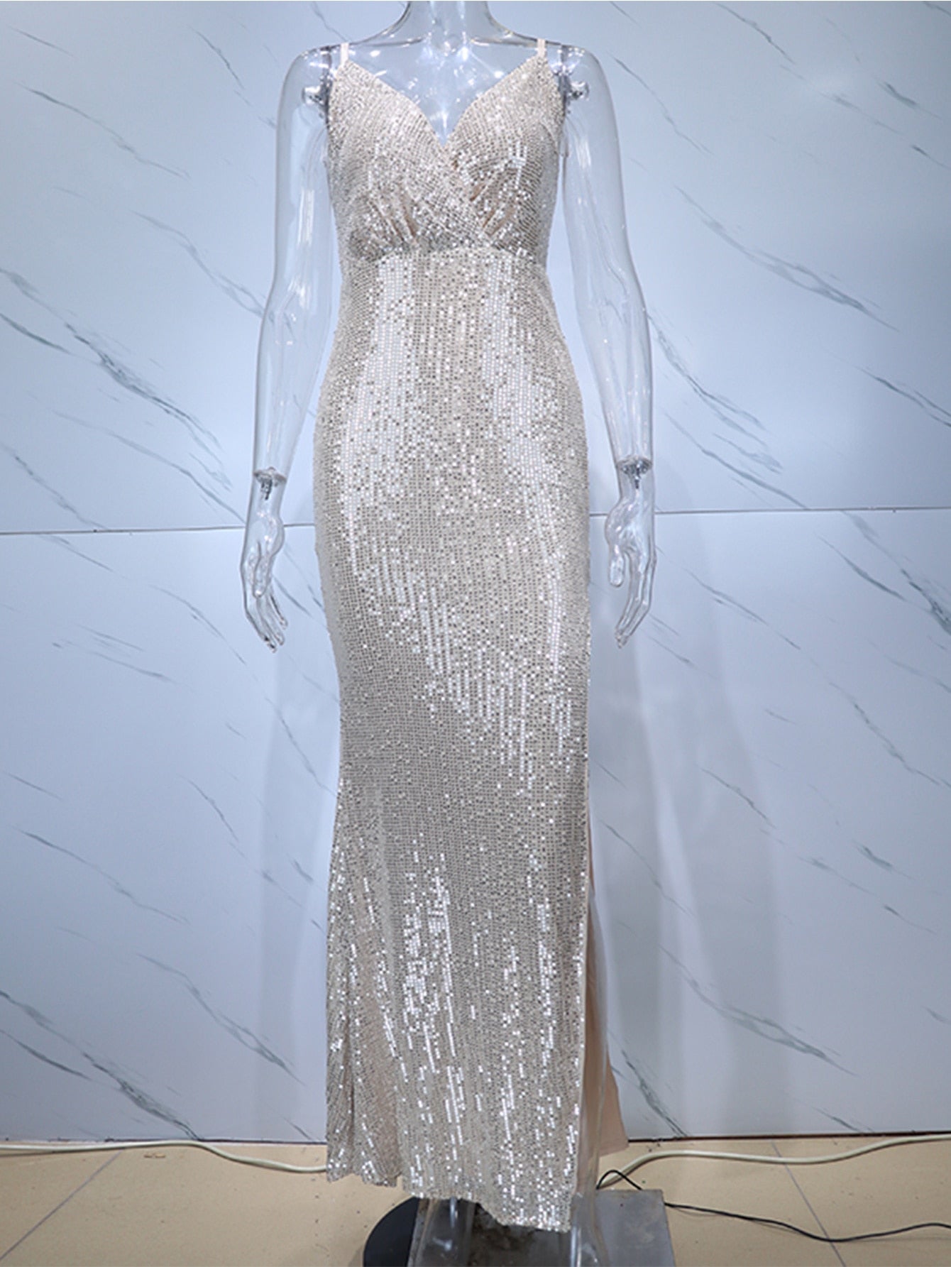 JuliaFashion - Sexy Backless Corset Sequin Elegant Prom Dresses