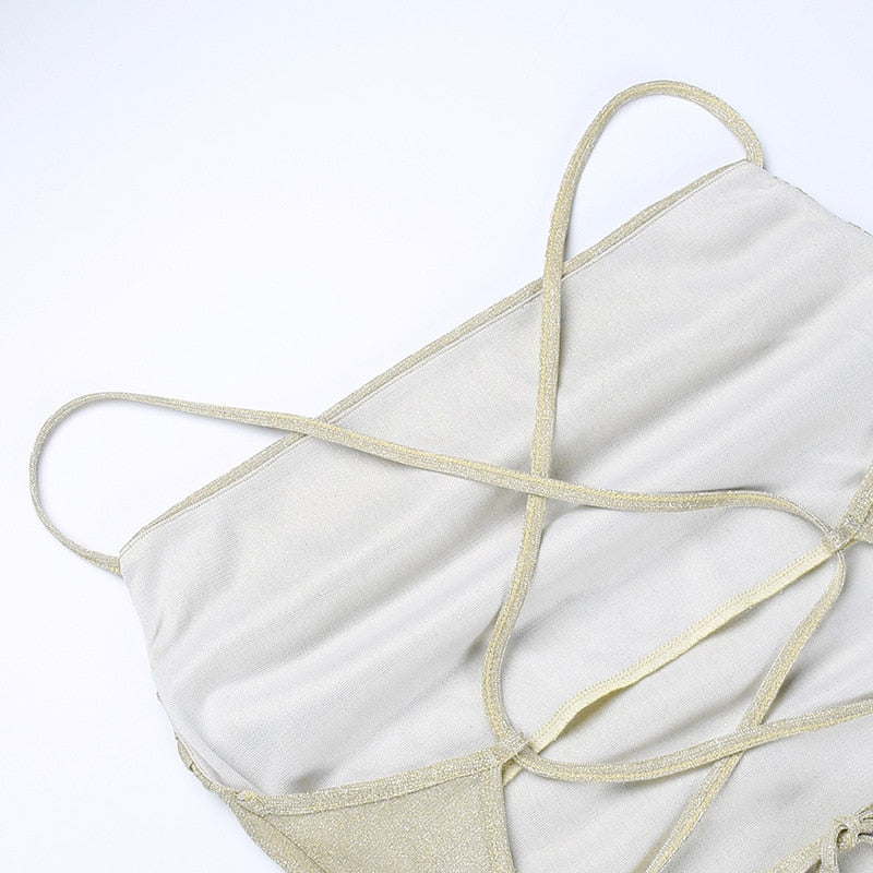 JuliaFashion - 2024 Spaghetti Strap Mermaid Shiny Maxi Evening Prom Dress