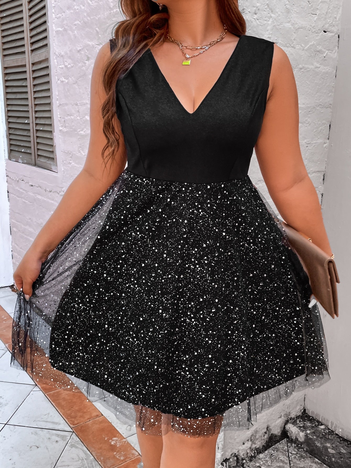 JuliaFashion - Sleeveless V-Neck Bodycon Cocktail Evening Party Dresses