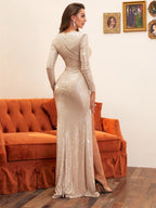 JuliaFashion - Sequin Elegant Glitter Birthday Party Dress