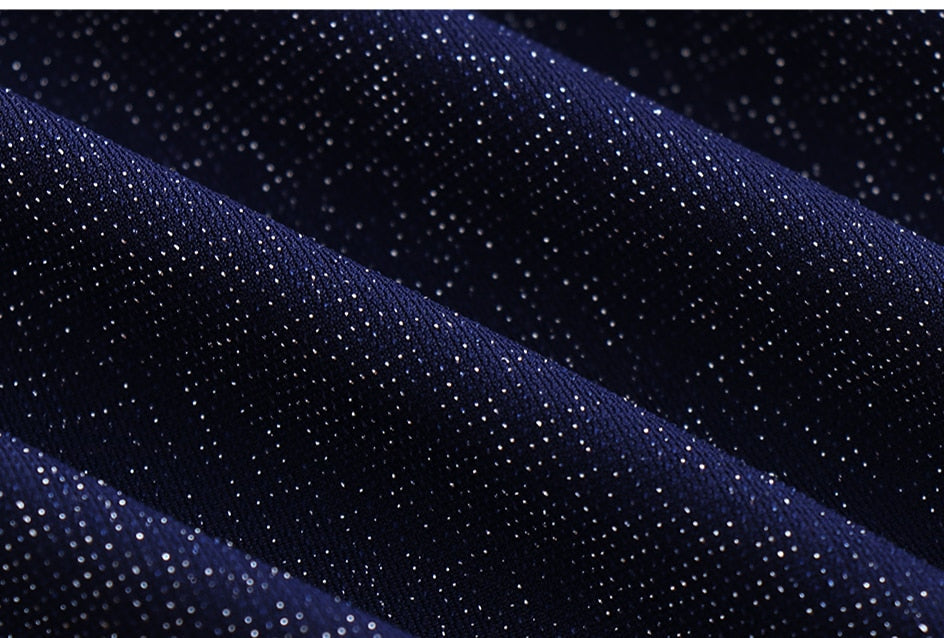 JuliaFashion - Sexy Curve V-Neck Long Sleeve Evening Party Dress