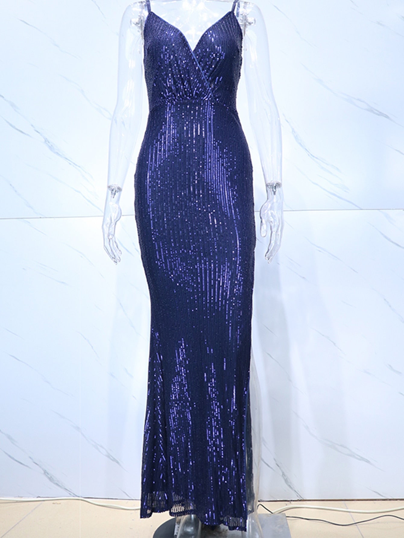 JuliaFashion - Sexy Backless Corset Sequin Elegant Prom Dresses