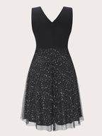 JuliaFashion - Sleeveless V-Neck Bodycon Cocktail Evening Party Dresses