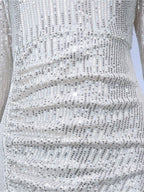 JuliaFashion - Sequin Elegant Glitter Birthday Party Dress