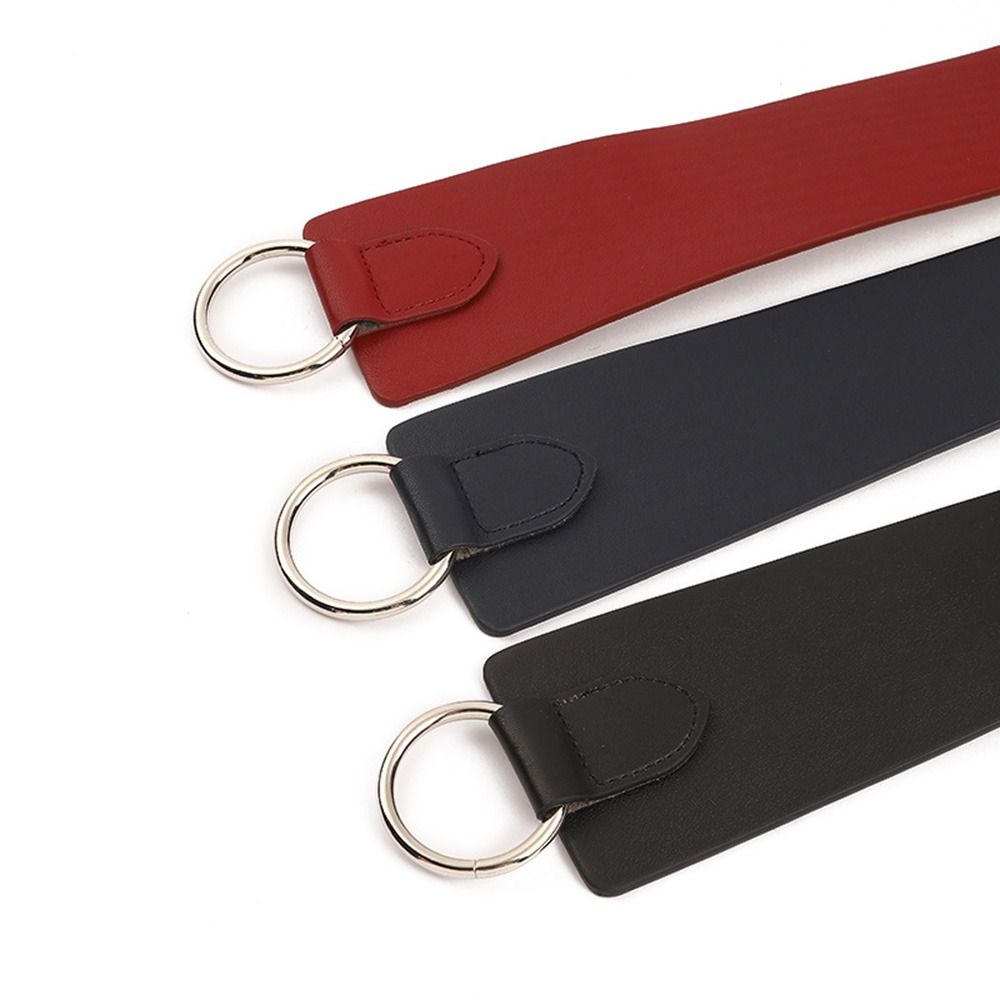 JuliaFashion - 2024 Retro Solid Color PU Leather Wide Corset Belt