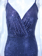 JuliaFashion - Sexy Backless Corset Sequin Elegant Prom Dresses