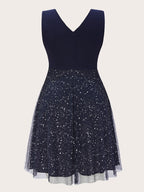 JuliaFashion - Sleeveless V-Neck Bodycon Cocktail Evening Party Dresses