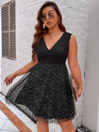 JuliaFashion - Sleeveless V-Neck Bodycon Cocktail Evening Party Dresses