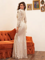 JuliaFashion - Sequin Elegant Glitter Birthday Party Dress