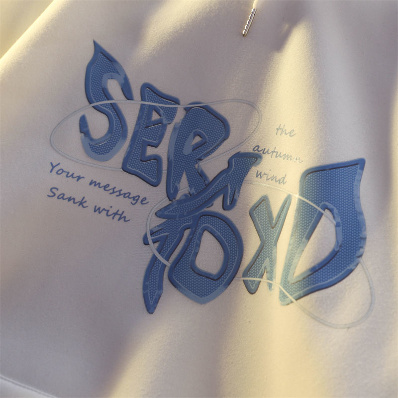 JuliaFashion - 2024 Simple Letters Versatile Premium Design Hooded Pullover