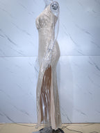 JuliaFashion - Sexy Backless Corset Sequin Elegant Prom Dresses