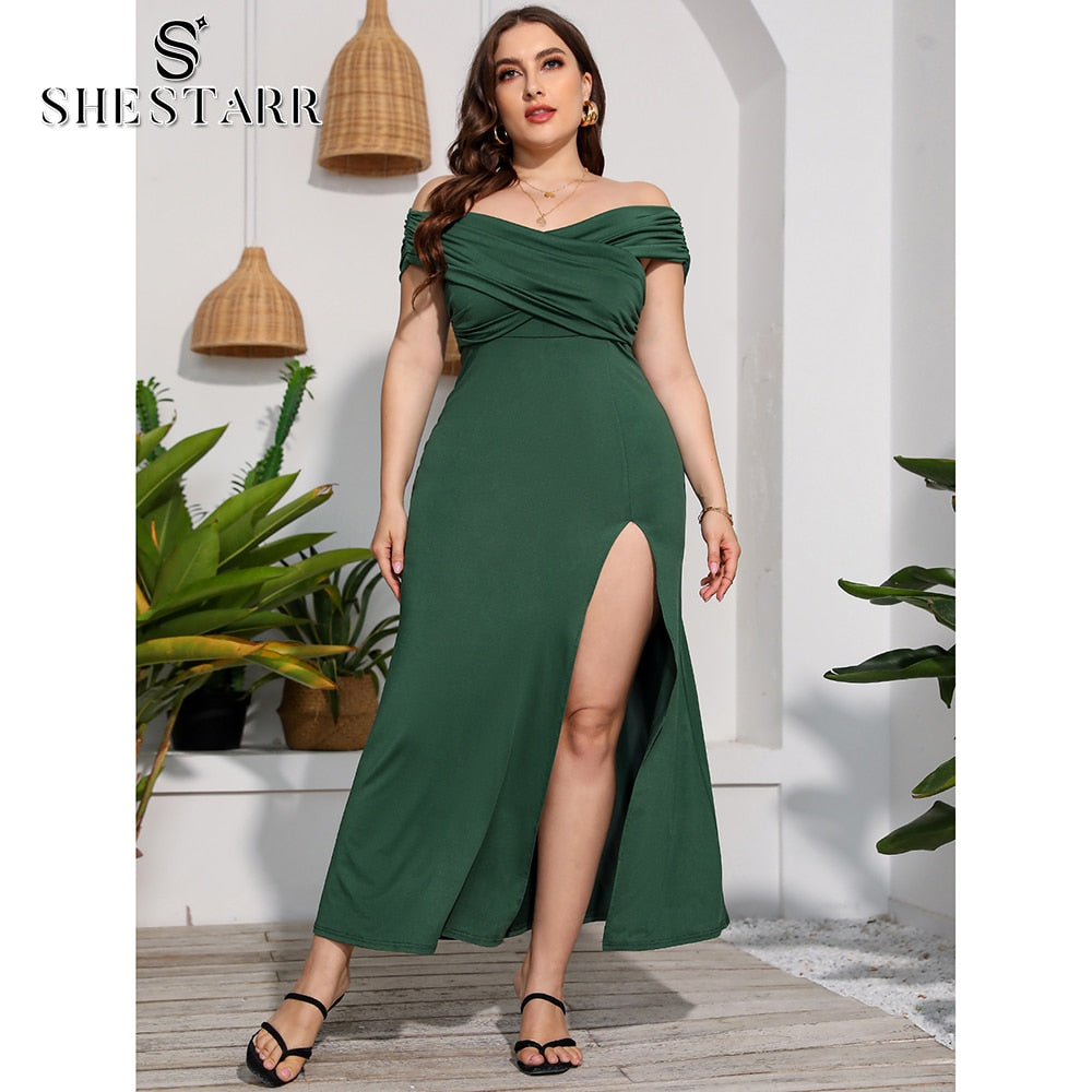 JuliaFashion - 2024 Sexy Off-Shoulder High Waist Prom Midi Dresses