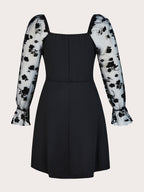 JuliaFashion-Mesh Elegant Evening Party Cocktail Dresses