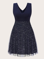 JuliaFashion - Sleeveless V-Neck Bodycon Cocktail Evening Party Dresses