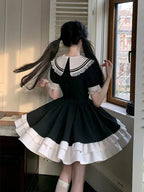 Sailor Collar Mini Dress