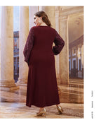 JuliaFashion-Gentle Lace Casual Gauze Design O-Neck  Dresses