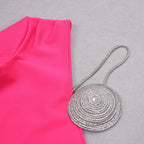 JuliaFashion - 2024 Sexy Luxury Diamonds Straps Bra Club Dresses