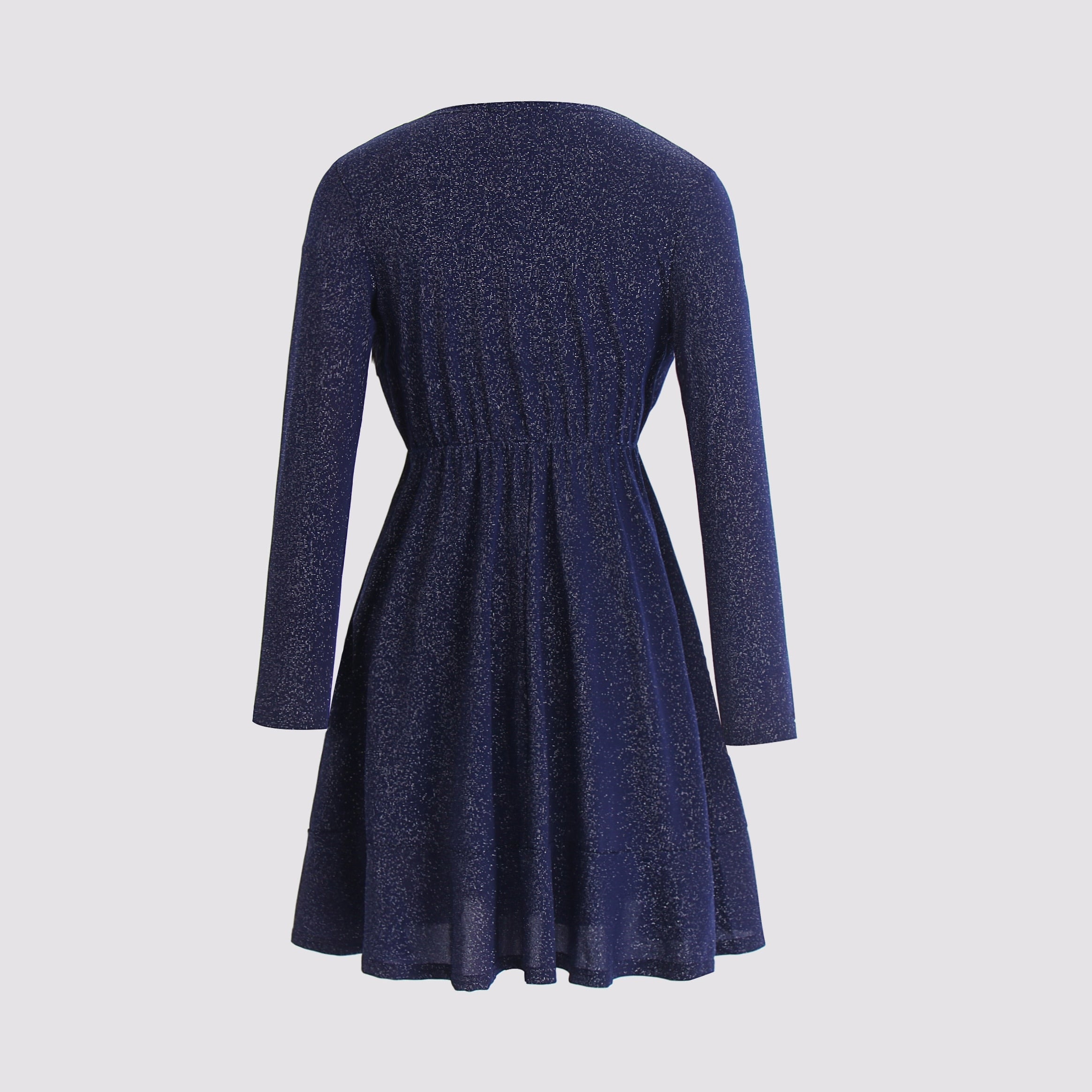 JuliaFashion - Sexy Curve V-Neck Long Sleeve Evening Party Dress