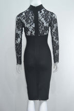 JuliaFashion-Lace Bandage Bodycon Elegant Dress