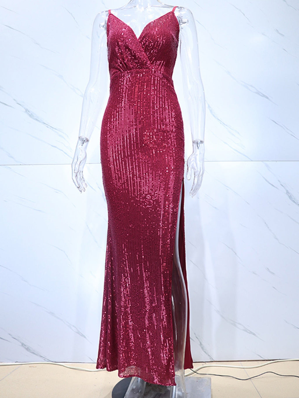 JuliaFashion - Sexy Backless Corset Sequin Elegant Prom Dresses