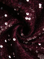 Sequined Backless Mini Dress