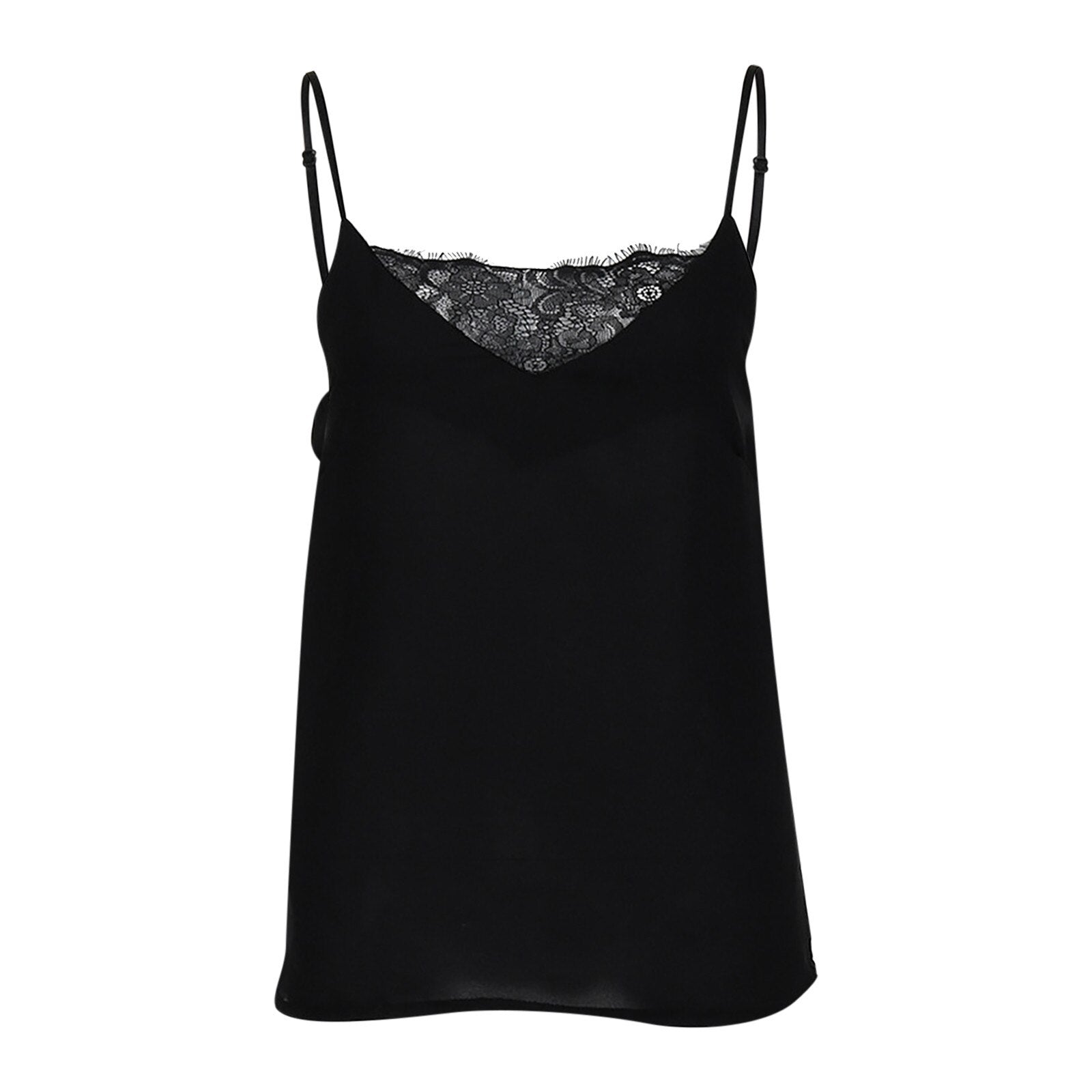JuliaFashion - Wild Solid Color Lace Cami Tops