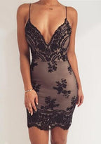 JuliaFashion - 2024 Sexy Club Outfits Sequin Bodycon Party Dress