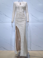 JuliaFashion - Sequin Elegant Glitter Birthday Party Dress