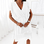 JuliaFashion - Sexy Sleeveless Ruffles Chiffon Dress