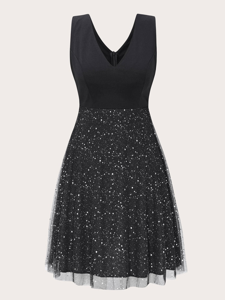 JuliaFashion - Sleeveless V-Neck Bodycon Cocktail Evening Party Dresses