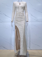 JuliaFashion - Sequin Elegant Glitter Birthday Party Dress