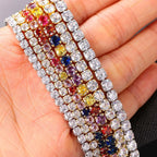 JuliaFashion-Iced Out Tennis CZ Choker Necklace