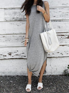 JuliaFashion - Simple As Can Be Seamless Midi Dress