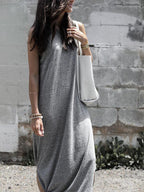 JuliaFashion - Simple As Can Be Seamless Midi Dress