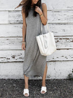 JuliaFashion - Simple As Can Be Seamless Midi Dress
